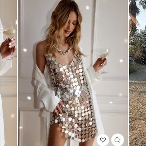 Silver Disco Dress 12th Tribe
